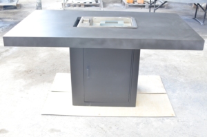 High Quality C Frame Metal Outdoor Furniture with Cement Top Modern Design Coffee <b>Table</b> for Home Use Available for Sale - Product Image 3