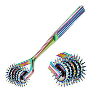 Rueda Sensorial Wartenberg de Acero Inoxidable, Herramienta de Diagnóstico Neurológico de 5 Puntas, Rueda de Sensibilidad Nerviosa Multicabezal - Product Image 1