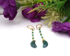 Multi Gemstone Handcrafted Gemstone Bead <b>Earrings</b> For Women - Product Image 5