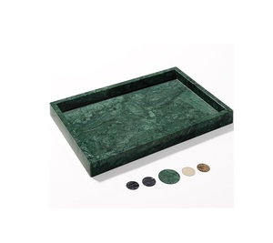 Factory Price Rustic Marble Tray Featuring Natural Stone Finish for Farmhouse Kitchen Dining and Coffee <b>Table</b> Decoration - Product Image 1