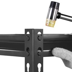 Scaffali di Stoccaggio a 4 Ripiani per Carichi Pesanti da 2400 Libbre, 50,8 cm di Profondità x 101,6 cm di Larghezza x 152,4 cm di Altezza, Scaffalature Industriali in Metallo per Garage, Scaffalature Regolabili per Garage - Product Image 4