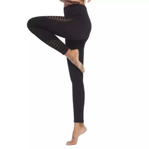 Nuevos Leggings de Cintura Alta con Costuras Resistentes, Transpirables y Ecológicos de Spandex/Poliéster, Suaves y Moldeadores para Mujer - Product Image 4