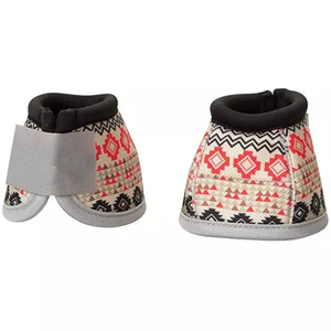 Botas Protectoras Premium para Patas de Caballo, Botas Ecuestres con Patrón Geométrico para Entrenamiento y Uso Ecuestre - Product Image 1