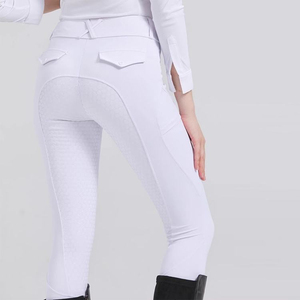 Pantalones de equitación ajustados para mujer, leggings ecuestres de silicona de asiento completo, ¡gran oferta de fábrica! - Product Image 2