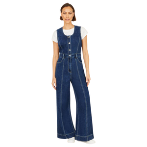 Overol de Mezclilla Premium para Mujer, Estilo Casual, Fabricación Directa de Fábrica OEM ODM - Product Image 1