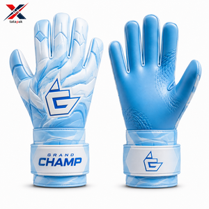 Professional Custom Leather Goalkeeper <b>Gloves</b> High Quality Ultra Grip Breathable Outdoor Unisex German Contact <b>Latex</b> Wholesale - Product Image 2