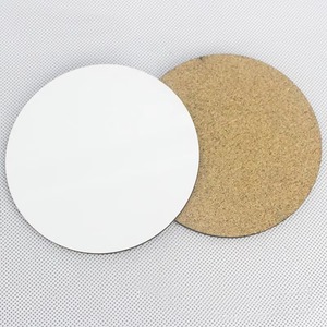 REHMAN CRAFT Round MDF <b>Coasters</b> with Modern Design Handmade & Washable 9cm Diameter <b>Cork</b> Backing - Product Image 5