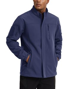 Vestes en Softshell Polaire pour Hommes, Résistantes à l'Usure, Fermeture Éclair Intégrale, Vêtements de Travail, Coupe-Vent, Chaudes, Parkas de Randonnée - Product Image 2