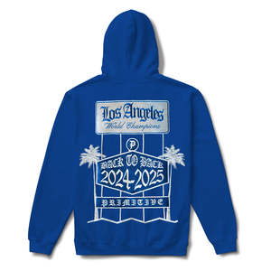 Sweat-shirt à capuche personnalisé OEM pour homme, bleu, brodé, en mélange de coton et polaire, avec poche kangourou, style streetwear, pour l'automne et l'hiver - Product Image 4