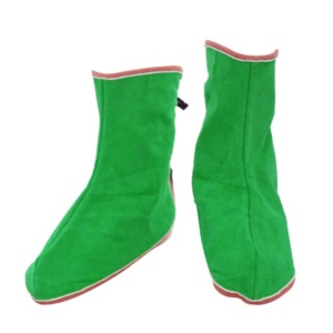 Protège-chaussures de soudeur en cuir de vachette fendu, résistants aux étincelles et à la chaleur, gaine de protection pour soudeurs - Product Image 3