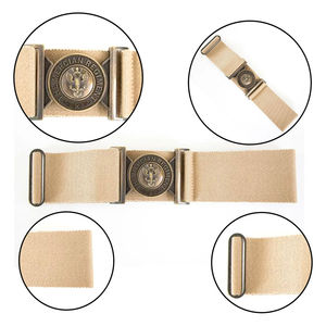 Cinturón de Seguridad Profesional Personalizado de Alta Resistencia, Hebilla de Acero, Diseño 3D, Corona Dorada, Ghana Immigration - Product Image 1