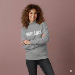 Suéter Casual de Invierno para Mujer, Estampado, Cuello Alto, con Logotipo Frontal, Corte Largo y Elegante, Tacto Suave - Product Image 1