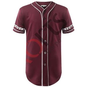 Maillots de baseball personnalisés respirants grande taille avec transfert thermique/broderie sur le devant – Vêtements de sport unisexes antibactériens à séchage rapide pour - Product Image 1