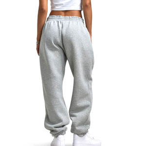 กางเกงวอร์มผ้าฝ้ายทรงโอเวอร์ไซส์สำหรับผู้หญิง พร้อมขอบเอวยางยืด กางเกงลำลองใส่สบาย ทรงหลวม สไตล์ลำลอง นุ่มสบาย สตรีทแวร์ - Product Image 2