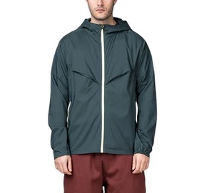 Chaqueta Cortavientos Ligera de Alta Calidad para Hombre, Venta al por Mayor de Fábrica, con Cremallera Completa y Capucha, Ropa Exterior Resistente al Viento para Verano - Product Image 1
