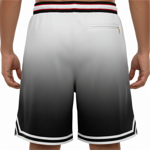 Shorts de basketball personnalisés pour hommes, sublimés, en toile unie, décontractés, à séchage rapide, avec cordon de serrage, respirants, style sportif, poches avant avec logo - Product Image 5