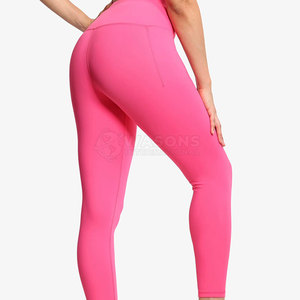 High Quality Best Selling Women <b>Leggings</b> High Waist Full Length Gym Workout Casual Breathable Quick Dry Spandex/<b>Nylon</b> Custom - Product Image 5