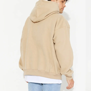 Sweat à capuche de haute qualité en coton lourd 100% personnalisé, sweat à capuche oversize uni, impression 3D, plusieurs couleurs d'automne pour hommes - Product Image 2