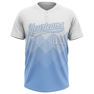 เสื้อเบสบอลซอฟต์บอลแบบซับลิเมชั่นสองกระดุม ชุดยูนิฟอร์มสั่งทำได้สำหรับเด็ก วัยรุ่น ผู้ชาย ผู้หญิง ชุดทีม - Product Image 2