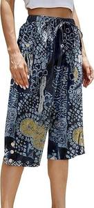 Pantalones Culottes Verde Oliva para Mujer, Cintura Media, Cordón Ajustable, Corte Holgado, Largura hasta la Rodilla, Color Sólido, Casuales de Verano, con Bolsillos - Product Image 5