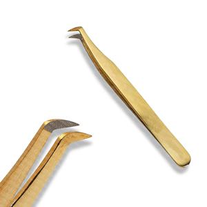 Premium <b>Eyelash</b> Extension Tweezer with Fiber Tip Lash Stainless Steel <b>Tool</b> OEM ODM Custom Logo Wholesale <b>Beauty</b> Supplier - Product Image 3