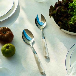 Collection de couverts de qualité supérieure pour la restauration, ensemble cuillère et fourchette à salade en métal pour restaurants - Product Image 3