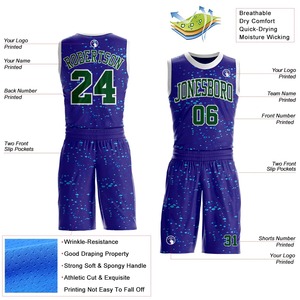 Uniformes de Baloncesto Personalizados al por Mayor |   Uniformes de Equipo Duraderos y Ligeros de Microfibra de Poliéster Avanzada con Impresión Digital - Product Image 2