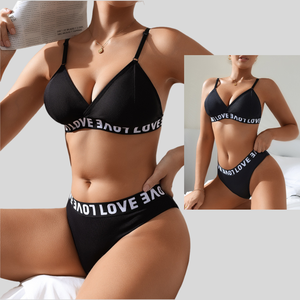 Customized Low U-Back Triangle Lightweight Seamless Breathable Nylon Bikini Set Women's Summer Low-Rise Knitted Weave <b>Panties</b> - Product Image 5