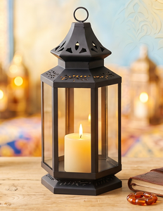 Handmade Hanging <b>Lantern</b> Metal Decorative Votive <b>Candle</b> <b>Holders</b> for Home and Garden Decor Black Color Handmade Manufacturer - Product Image 1