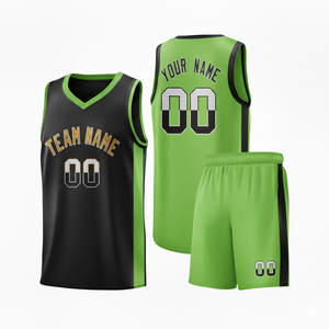Basketball Jersey Set Custom Logo Name Number Team Uniform Youth School College University Gym - Product Image 6