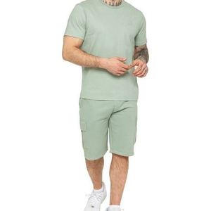 Conjunto de Pantalones Cortos de Verano para Hombre, Personalizados al por Mayor, Transpirables, de Secado Rápido, de Dos Piezas, Camiseta Ligera, Ropa Deportiva Urbana - Product Image 1
