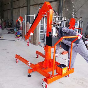 Mini-grue hydraulique de sol OEM ODM 200 kg pour petites et grandes commandes, hauteur de levage 2,2 m, livraison rapide, usine certifiée ISO 9001, export FOB - Product Image 3