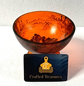 Bol de service en résine de style luxueux avec motif tortue, personnalisé pour fruits secs, crème glacée et desserts, décoration d'intérieur, mini bol de service - Product Image 2