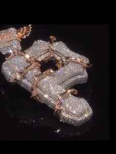 Colgante Pittsburgh Thorn Vines, Colgante Grueso con Incrustaciones de Diamantes, Colgante Hip Hop, Colgante Espinas de Corona, Colgante de Plata 925, Colgante con Inicial - Product Image 4