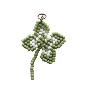 Porte-clés élégant brodé de perles de rocaille, artisanat artistique fait main, motif personnalisé - Product Image 5