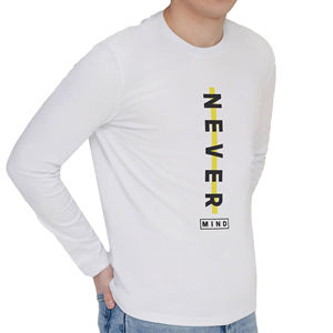 เสื้อยืดแขนยาวผู้ชายผ้าโพลีเอสเตอร์/คอตตอนแบบสั่งทำพิเศษ สีทูโทน สไตล์ไฮสตรีท ระบายอากาศได้ดี ป้องกันรังสียูวี เหมาะสำหรับออกกำลังกาย - Product Image 1