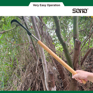 SONO C1804 Faucille traditionnelle en acier au carbone avec manche en bois pour outils de jardin, conception manuelle durable - Product Image 2