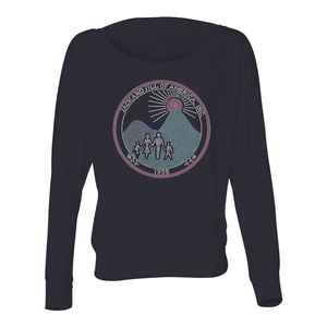 T-shirt à épaules dénudées avec logo Jack and Jill pour femme, haut décontracté à manches longues, doux, confortable, tendance, streetwear, pull-over - Product Image 1