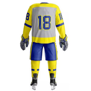 Nouvelle tenue de hockey sur glace respirante, légère et écologique en polyester pour hommes adultes - Product Image 3