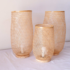 Lampadaire nordique, éclairage d'appoint pour canapé, lampes sur pied en bambou écologiques - Product Image 2