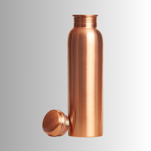 Botella de Agua de Cobre con Acabado Mate Moderno, Tapa de Rosca Antideslizante, Portátil, Ecológica, Reutilizable, con Diseño de Color y Logotipo Personalizado, Venta al Por Mayor - Product Image 1