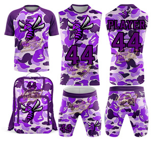 Custom Full Sublimation 7On7 Field American Football Gear High Quality 7V7 Compression Stretchy Football Uniform - Product Image 1