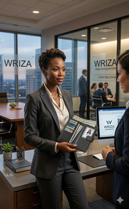 Cartera de Viaje Negra para Pasaporte de WRIZA con Diseño Personalizado y Múltiples Compartimentos para Tarjetas de Crédito, Identificación y Dinero en Efectivo - Product Image 3