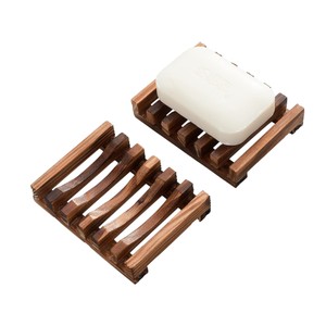 Modern Natural Wooden <b>Soap</b> <b>Dish</b> Saver Tray Self Draining Bar <b>Soap</b> Holder Box for Hotel Bathroom Kitchen Sink Accessories Bulk - Product Image 1