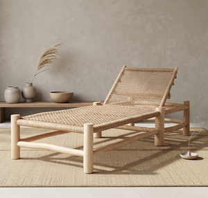 Modern Rattan Outdoor Sun Lounger with Side <b>Table</b>-Eco-Friendly & Durable Woven Design for Poolside Use - Product Image 2