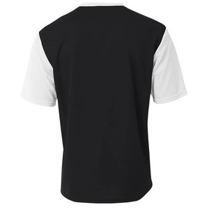 Maillot de football jaune pour homme, col en V, manches courtes, polyester respirant, coupe classique, toutes saisons, impression sublimée - Product Image 5