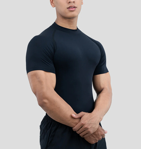 T-shirt de compression à manches courtes pour homme, séchage rapide, entraînement, performance, vêtements de sport, course à pied - Product Image 3