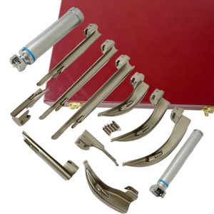 Juego de Laringoscopio Eléctrico LED de Acero Inoxidable Macintosh Miller de Alta Calidad, 6 Hojas Rectas, 4 Hojas Curvas, Caja con Logotipo Personalizado, CE ISO - Product Image 3