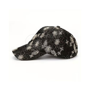 Casquette de baseball en dentelle pour femmes, design floral décoratif, respirante, légère, à la mode, pour un usage décontracté en plein air et en voyage - Product Image 2