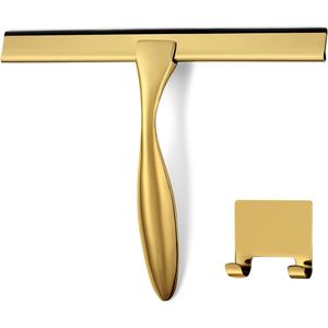 Tergivetro Multiuso da 12 Pollici per Porte Doccia, Finestre del Bagno e Vetri Auto - Acciaio Inossidabile e Ottone - Product Image 1